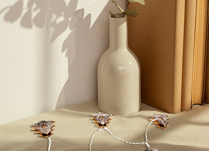 10 LED Battery Operated String Light with Wooden Christmas Tree - Warm White