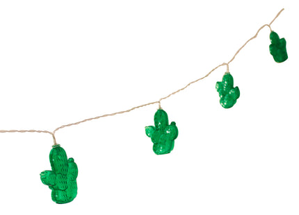 10 LED with Cactus Battery Operated String Light - Warm White