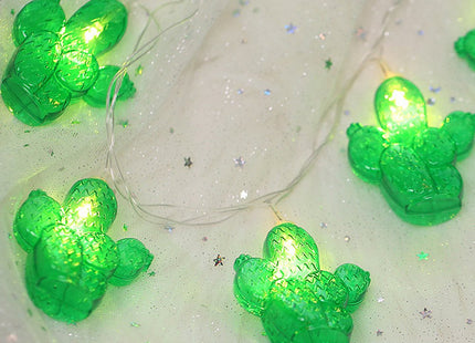 10 LED with Cactus Battery Operated String Light - Warm White