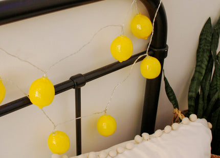 10 LED Battery Operated String Light with Lemon - Warm White
