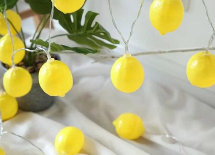 10 LED Battery Operated String Light with Lemon - Warm White
