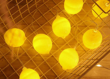 10 LED Battery Operated String Light with Lemon - Warm White