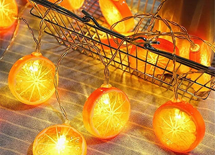 10 LED Battery Operated String Light with Orange - Warm White