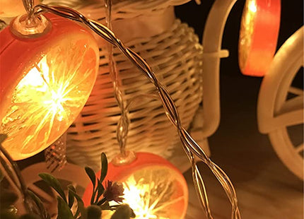 10 LED Battery Operated String Light with Orange - Warm White