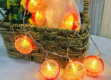 10 LED Battery Operated String Light with Orange - Warm White