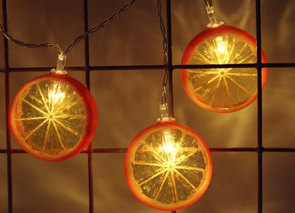 10 LED Battery Operated String Light with Orange - Warm White