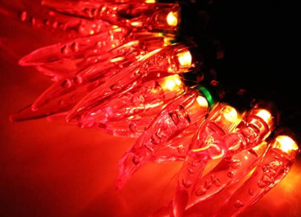 10 LED Battery Operated String Lights with Chili Pepper - Warm White