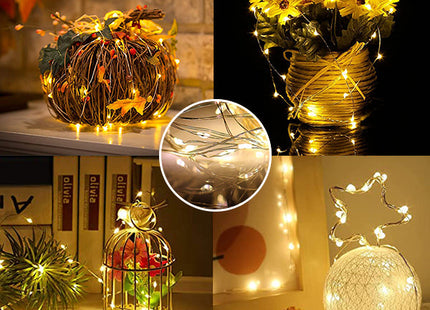 10ft 30 LED Fairy String Microdot Battery Operated Indoor Light - Warm White