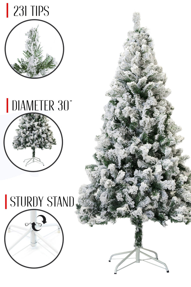 Perfect Holiday Snow Flocked Christmas Tree