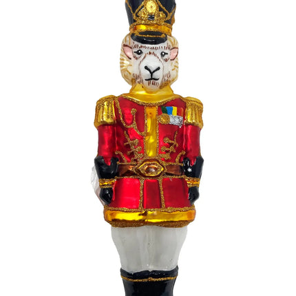 Ram Nutcracker Holiday Polish Glass Christmas Ornament designed by Kenzies of London and by Personalized Ornamentshop