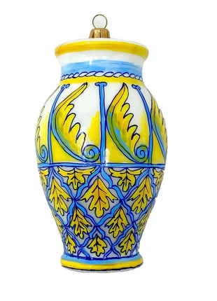 Italian Majolica Vase Polish Glass Christmas Ornament C designed by Kenzies of London and by Personalized Ornamentshop