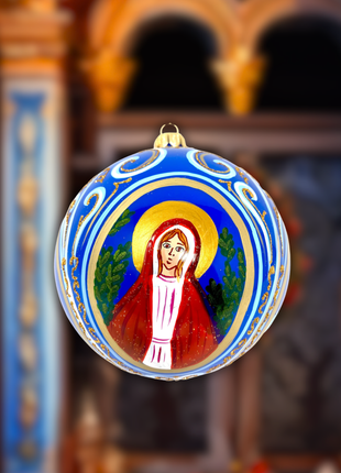 Byzantine Saints Holiday Polish Glass Christmas Ornament D designed by Kenzies of London and by Personalized Ornamentshop