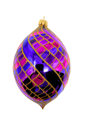 Winning Streak Holiday Polish Glass Christmas Ornament designed by Kenzies of London and by Personalized Ornamentshop