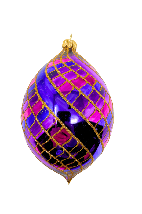 Winning Streak Holiday Polish Glass Christmas Ornament designed by Kenzies of London and by Personalized Ornamentshop