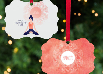 keepsake personalized nameste christmas ornament – Christmas ornament, holiday tree decoration or gift