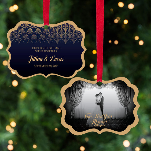 keepsake personalized our first christmas ornament – Christmas ornament, holiday tree decoration or gift