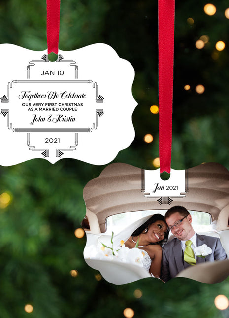 Personalized "Together We Celebrate" Ornament Personalized Ornament by ORNAMENT SHOP EXCLUSIVE