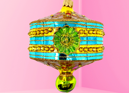 Amalfi Lantern Polish Glass Ornament