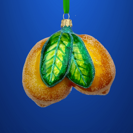 Amalfi Lemon Cluster Polish Glass Ornament