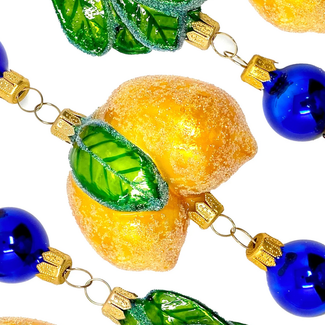 Amalfi Lemon Cluster Glass Tree Garland