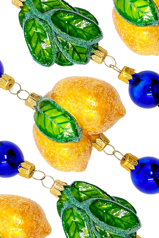 Amalfi Lemon Cluster Glass Tree Garland