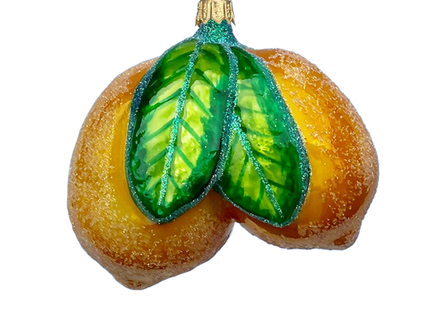 Amalfi Lemon Cluster Polish Glass Ornament