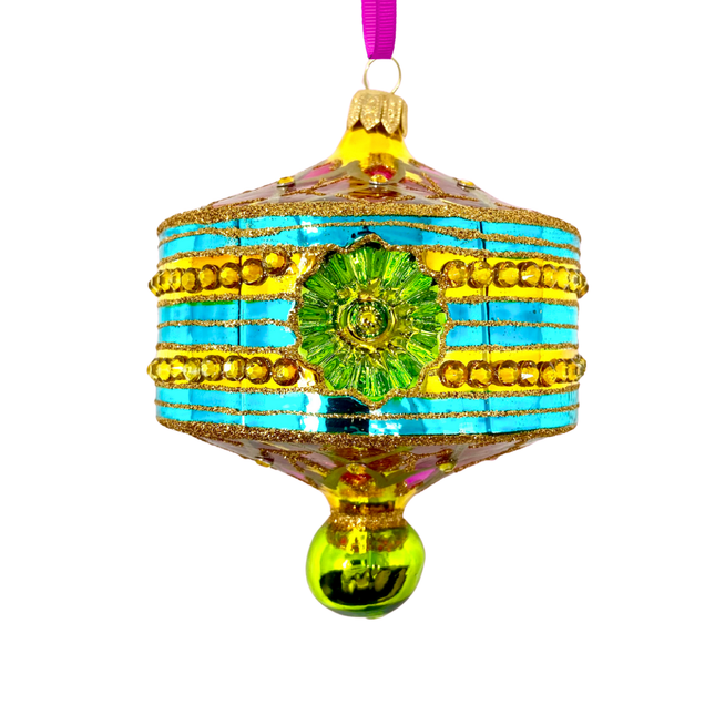 Amalfi Lantern Polish Glass Ornament