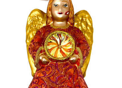 Amore Angel Glass Ornament