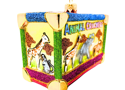 Animal Biscuits Box Glass Ornament