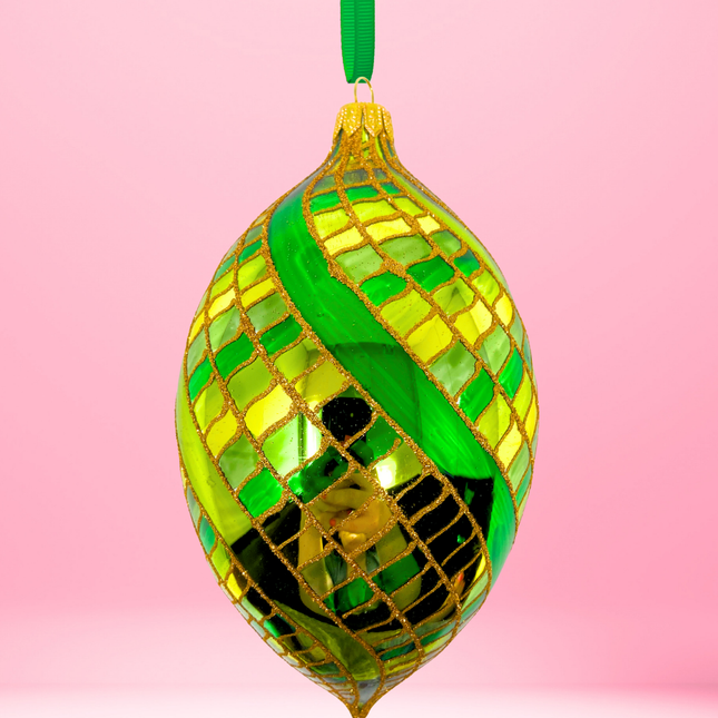 Bank Roll Bling Spinner Glass Ornament