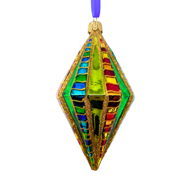 Bank Roll Bling Diamond Glass Ornament