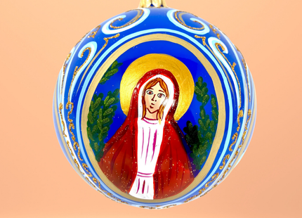 Byzantine Holiday Glass Bauble - Basilica
