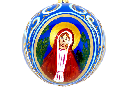 Byzantine Holiday Glass Bauble - Basilica