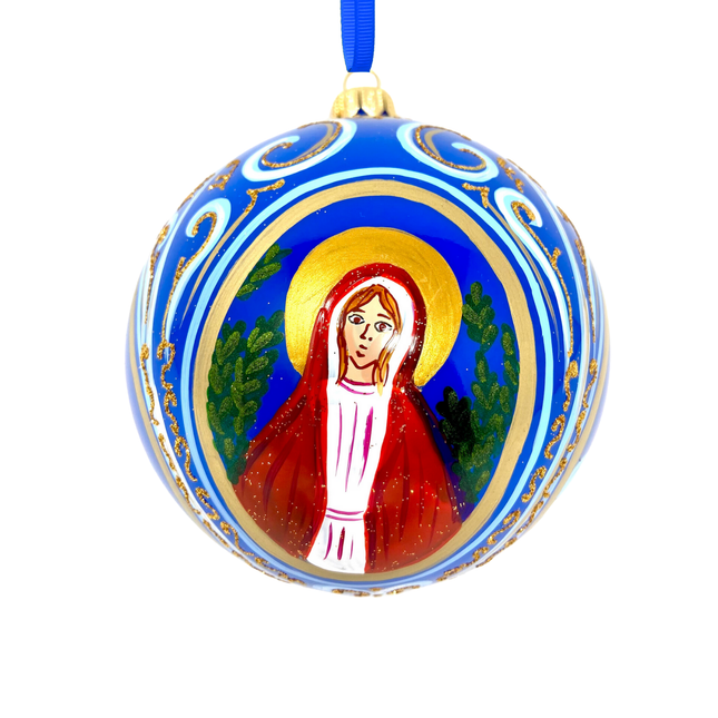 Byzantine Holiday Glass Bauble - Basilica