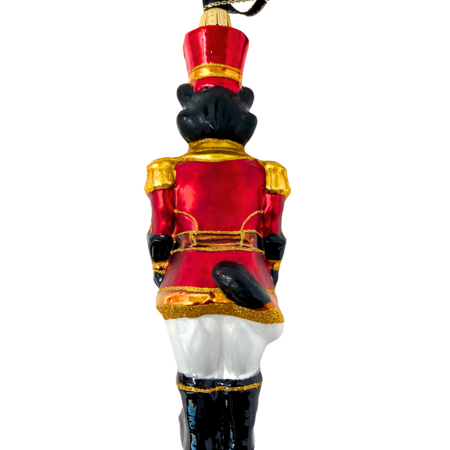 KRG Black Bear Body Polish Glass Ornament
