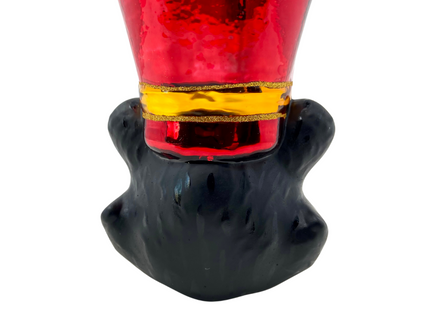 KRG Black Bear Head Polish Glass Ornament