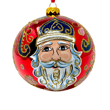 Beefeater Santa Glass Christmas Bauble