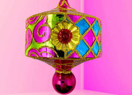 Beverly Hills Reflector Polish Glass Ornament