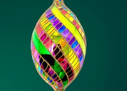 Big Money Spinner Glass Ornament