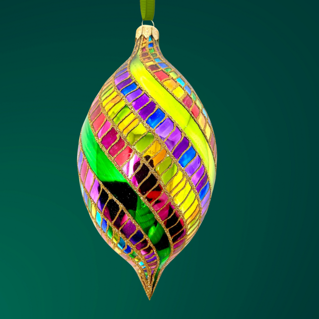 Big Money Spinner Glass Ornament