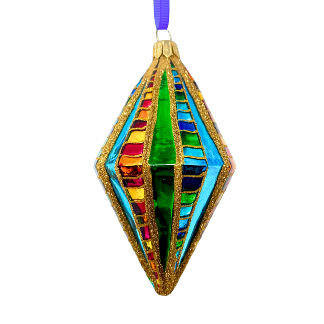 Big Winner Diamond Glass Ornament