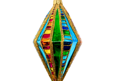 Large Big Winner Diamond Glass Ornament