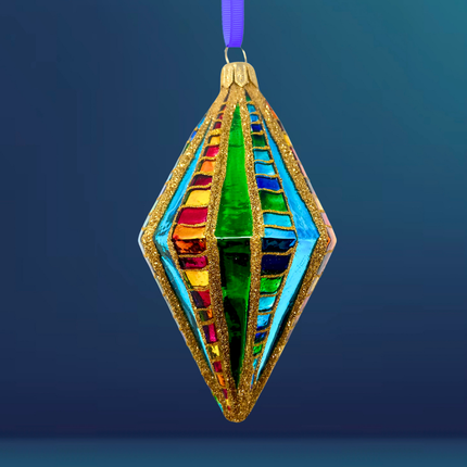 Big Winner Diamond Glass Ornament