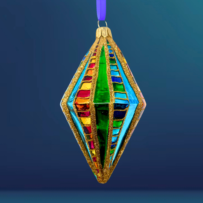 Big Winner Diamond Glass Ornament