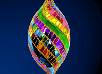 Big Winner Spinner Glass Ornament