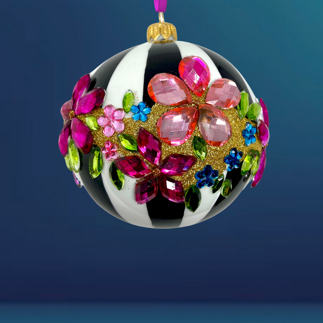 Midnight Gala Polish Glass Bauble