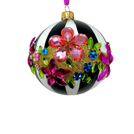 Midnight Gala Polish Glass Bauble