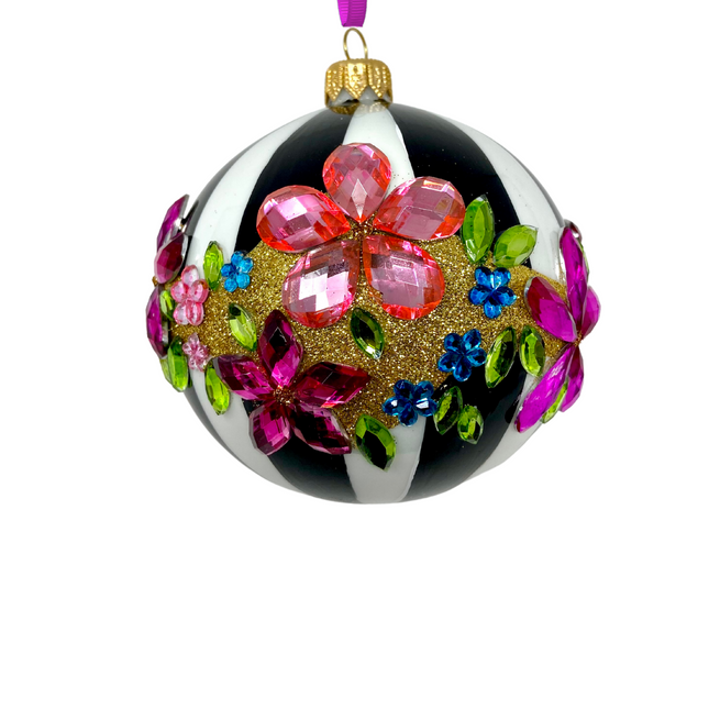 Midnight Gala Polish Glass Bauble