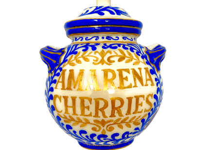 Amarena Cherry Jar Glass Christmas Ornament