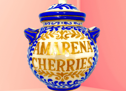 Amarena Cherry Jar Glass Christmas Ornament